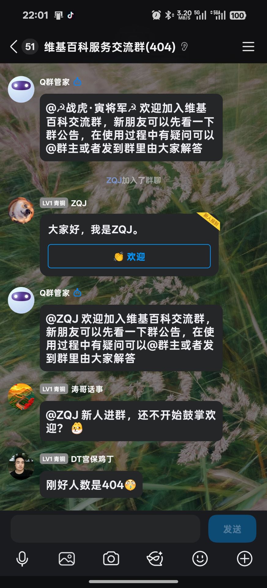 无需代理的维基百科的QQ群聊人数达到404 其实没啥，但是这个404戳中我了😄 HTTP 404 属于 4xx 客户端错